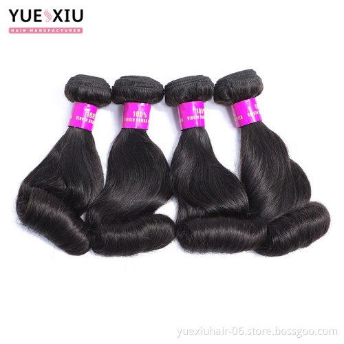 Funmi Hair Egg Curl Hair Bundles With Closure 3 Brazilian Hair Bundles With 4*4 Lace Closure
